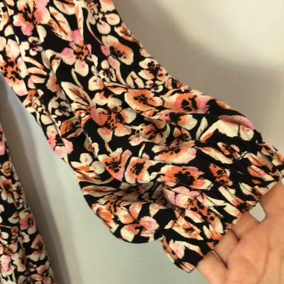 Free People Jael Cutout Floral Printed Mini Dress Size M - Picture 7 of 13